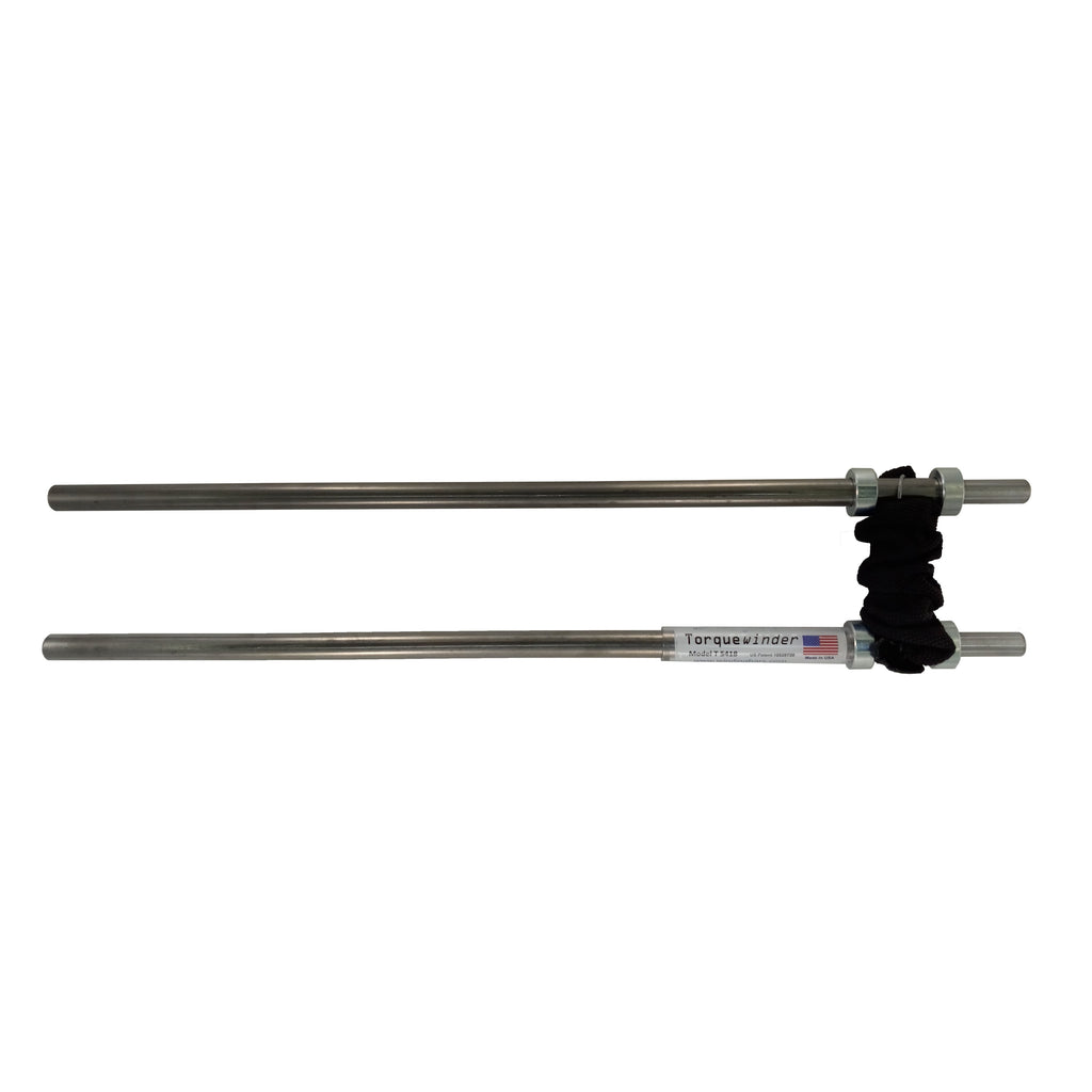 Garage Door Spring Winding Tool: 7/6-inch end on Bars, 18" Long, 1/2" Dia horizontal