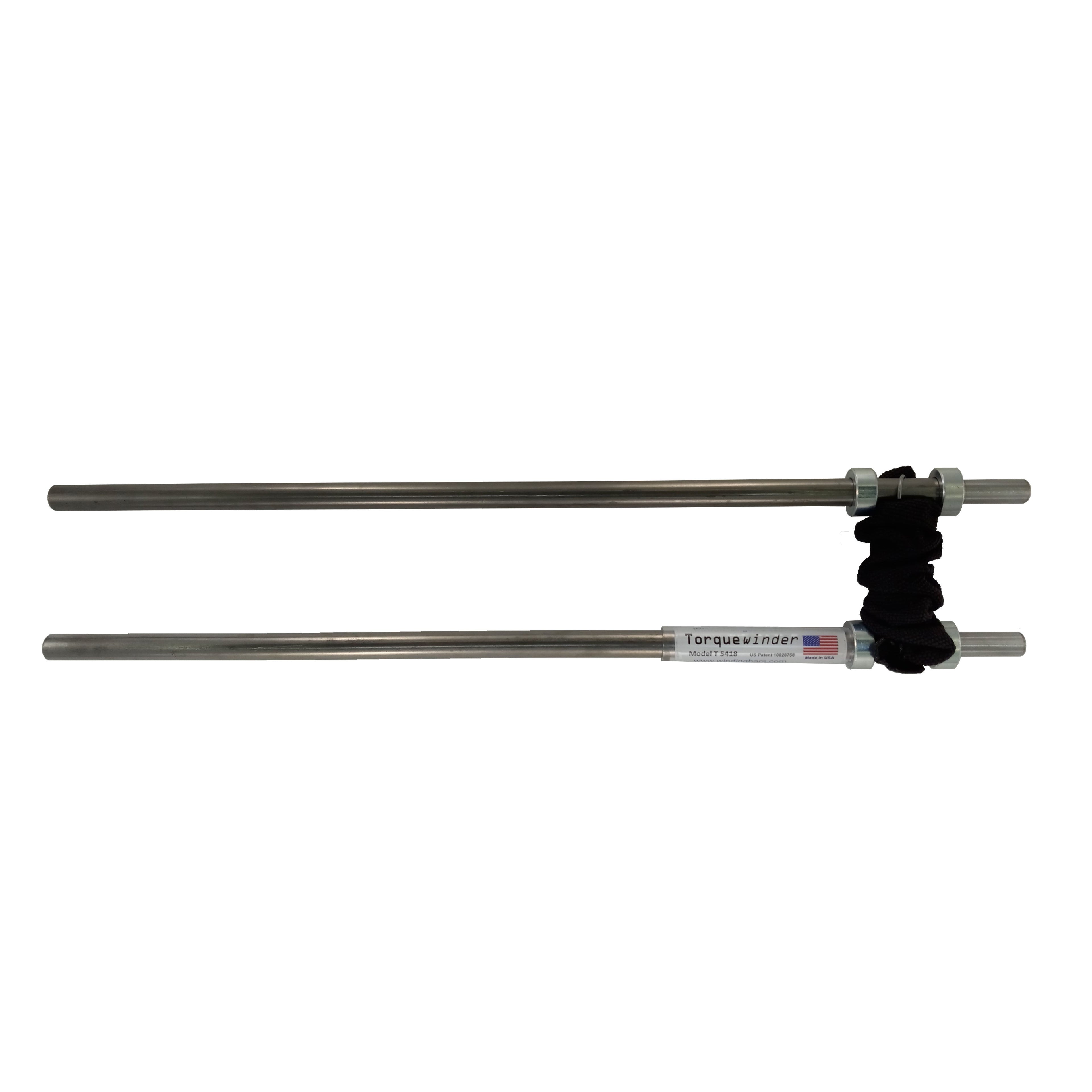 Garage Door Spring Winding Tool: 7/6-inch end on Bars, 18" Long, 1/2" Dia horizontal